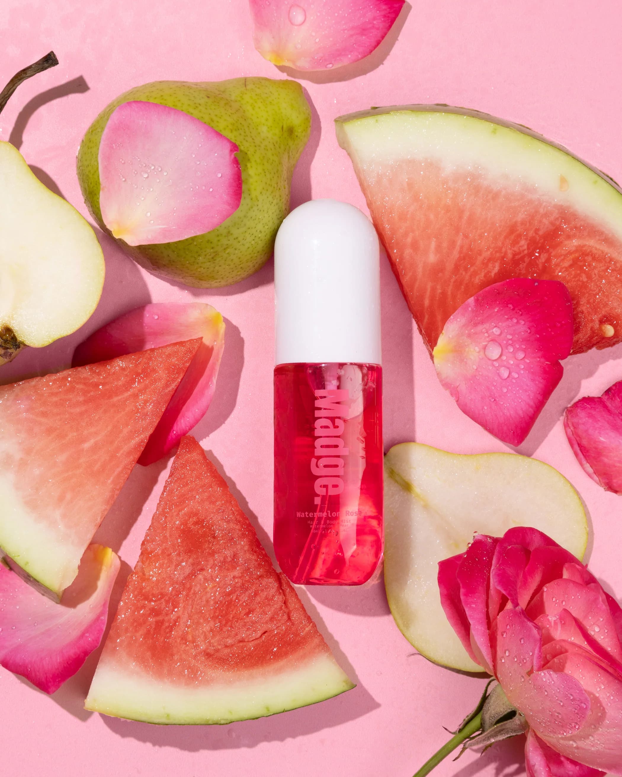 Madge Glow and Go Hair & Body Fragrance Mist – Watermelon Rose