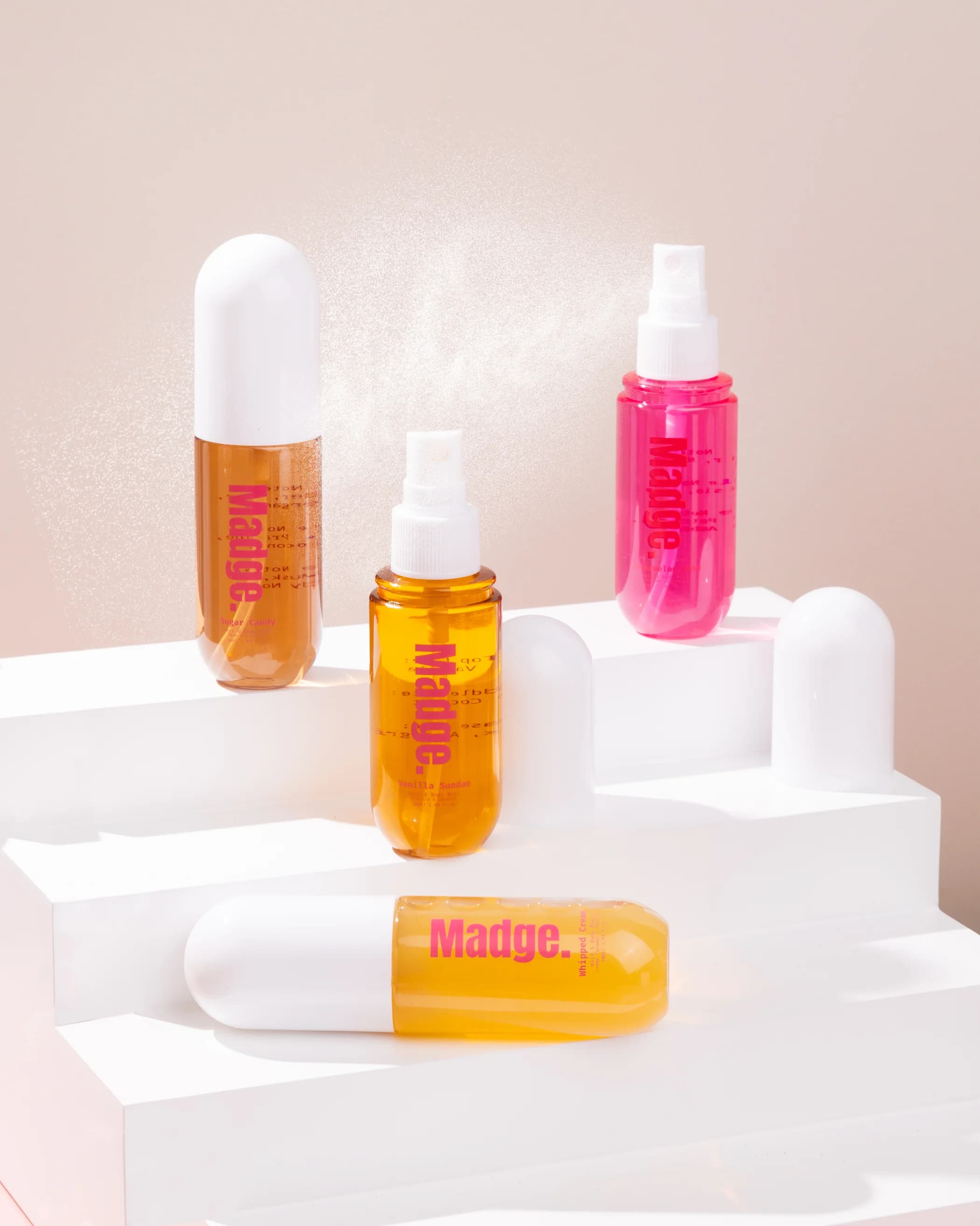 Madge Glow and Go Hair & Body Fragrance Mist – Whipped Cream