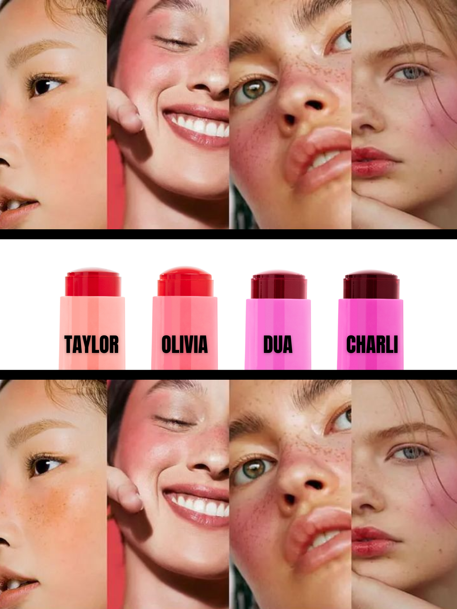 Madge Glow and Go 3-in-1 Jelly Cheeks, Eyes and Lip Tint Bundle